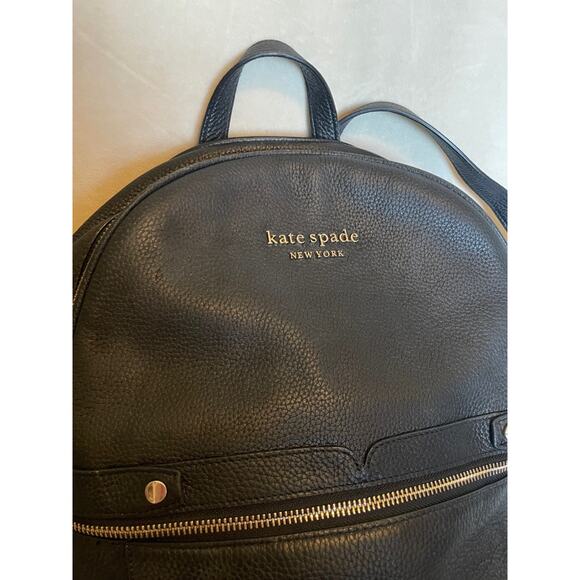 Kate Spade Black Pebbled Leather Backpack main image 15